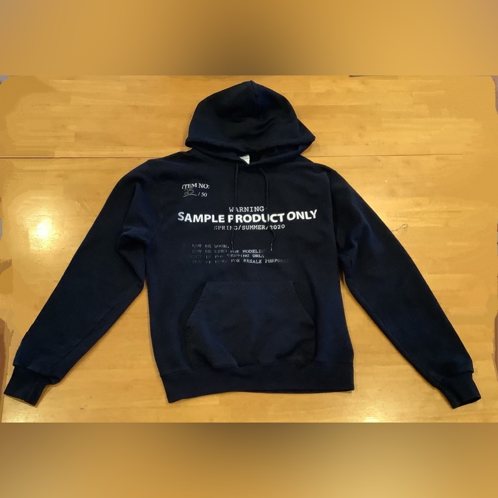Champion Eco Black Hoodie By Mook Sample Product Only 25/50 Long Sleeve Small